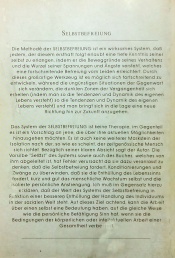 Contraportada de Autoliberación, edición alemana. Düsseldorf, 1991.